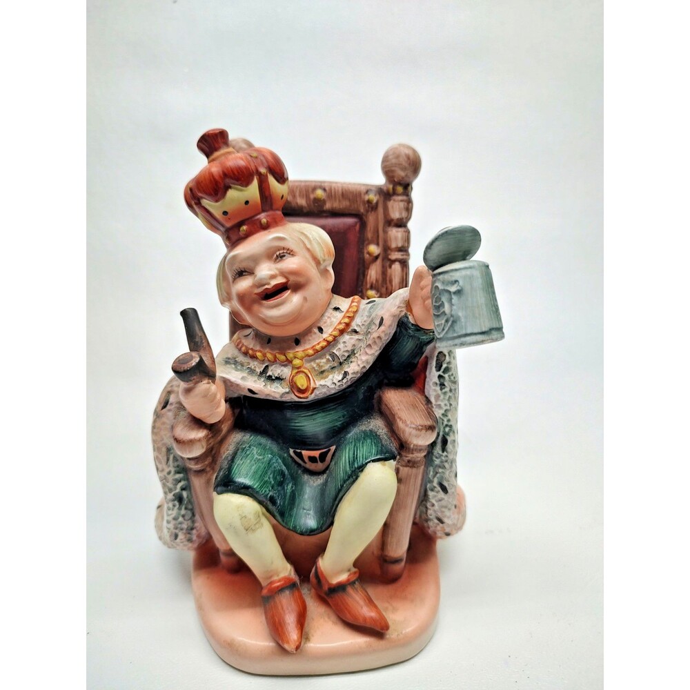 Vintage Lefton Old King Cole #1102 Nursery Rhyme Figurine 5-1/2" tall